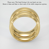 14K Yellow Gold Men's Plain Band Image