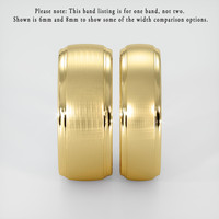 18K Yellow Gold Men's Plain Band Image