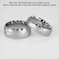 14K White Gold Men's Plain Band Video