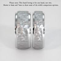 18K White Gold Men's Plain Band Image
