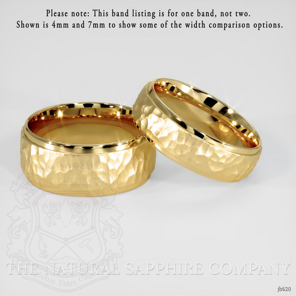 14K Yellow Gold Men's Plain Band