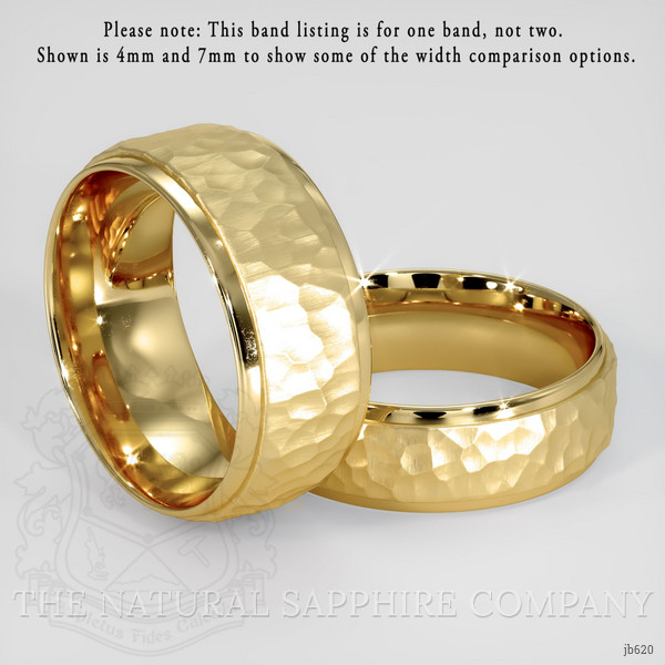 14K Yellow Gold Men's Plain Band