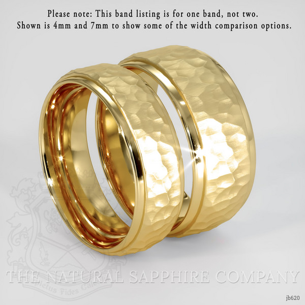 14K Yellow Gold Men's Plain Band