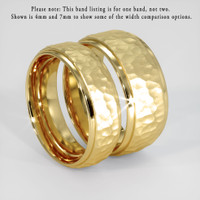 18K Yellow Gold Men's Plain Band Image