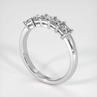 Platinum 950 Diamond Prong Wedding Band Image