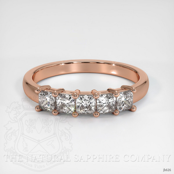 14K Rose Gold Diamond Prong Wedding Band