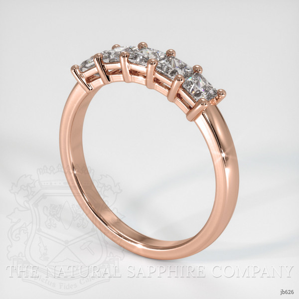 14K Rose Gold Diamond Prong Wedding Band