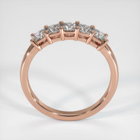 14K Rose Gold Diamond Prong Wedding Band Image