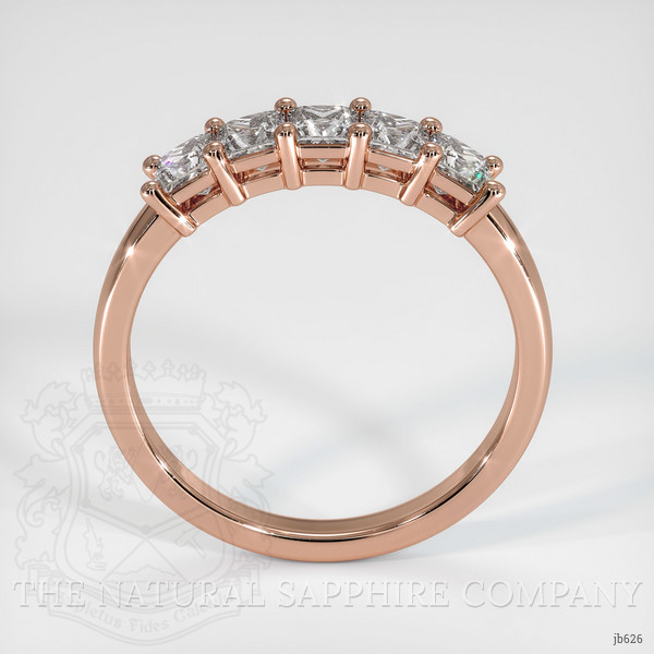 14K Rose Gold Diamond Prong Wedding Band