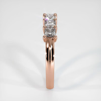 14K Rose Gold Diamond Prong Wedding Band Image