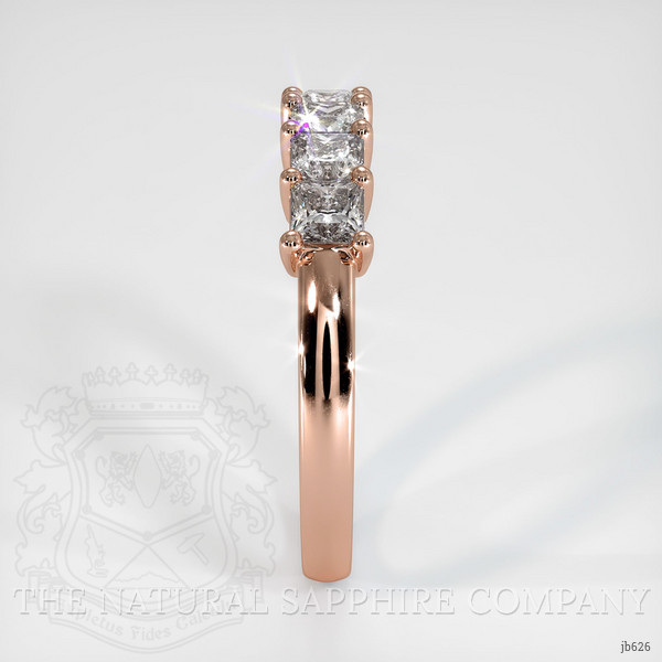 14K Rose Gold Diamond Prong Wedding Band