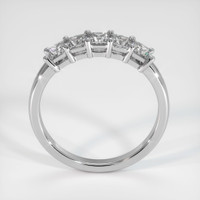 18K White Gold Diamond Prong Wedding Band Image