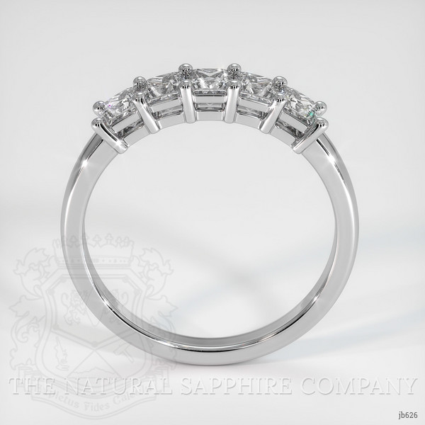 18K White Gold Diamond Prong Wedding Band