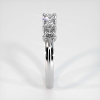 18K White Gold Diamond Prong Wedding Band Image