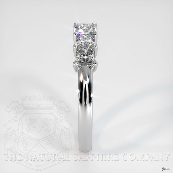 18K White Gold Diamond Prong Wedding Band
