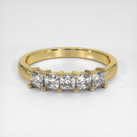 18K Yellow Gold Diamond Prong Wedding Band Video