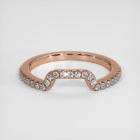 14K Rose Gold Diamond Pave Wedding Band Video