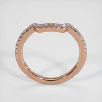 14K Rose Gold Diamond Pave Wedding Band Image