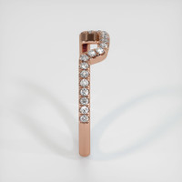 14K Rose Gold Diamond Pave Wedding Band Image