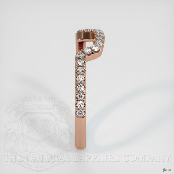 14K Rose Gold Diamond Pave Wedding Band