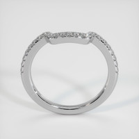 14K White Gold Diamond Pave Wedding Band Image