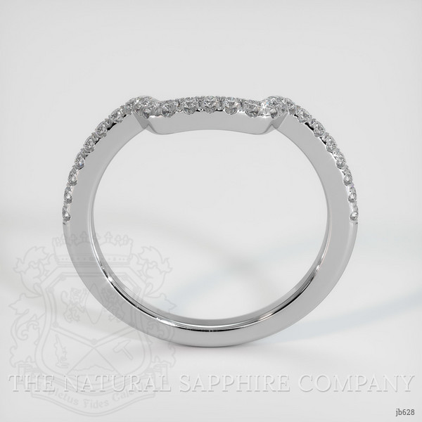 14K White Gold Diamond Pave Wedding Band