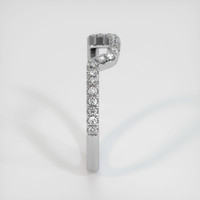 14K White Gold Diamond Pave Wedding Band Image