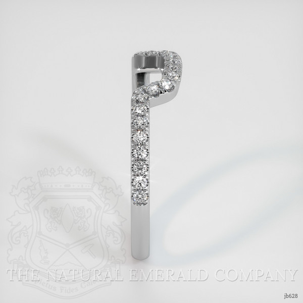 18K White Gold Diamond Pave Wedding Band