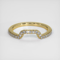 14K Yellow Gold Diamond Pave Wedding Band Video