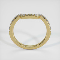 14K Yellow Gold Diamond Pave Wedding Band Image