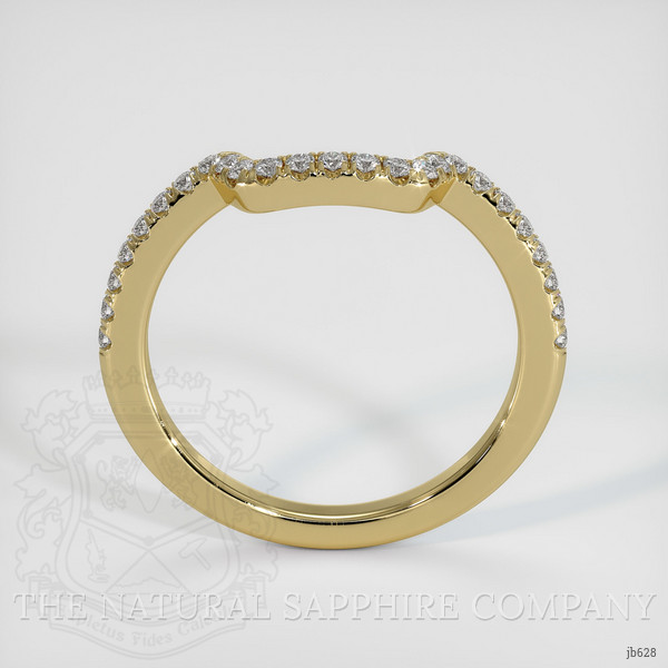 14K Yellow Gold Diamond Pave Wedding Band