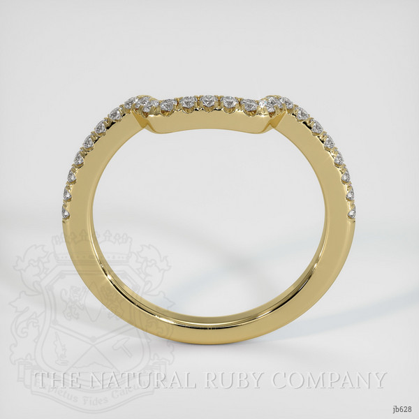 14K Yellow Gold Diamond Pave Wedding Band
