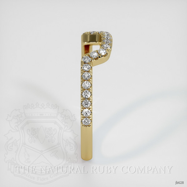 14K Yellow Gold Diamond Pave Wedding Band