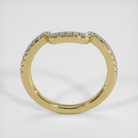 18K Yellow Gold Diamond Pave Wedding Band Image