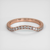 14K Rose Gold Diamond Pave Wedding Band Video