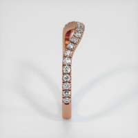 14K Rose Gold Diamond Pave Wedding Band Image