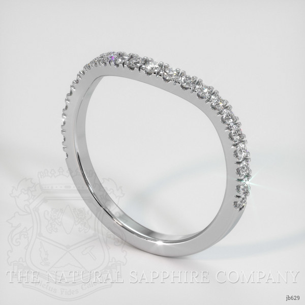 18K White Gold Diamond Pave Wedding Band