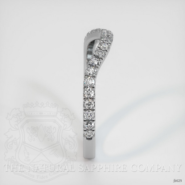 18K White Gold Diamond Pave Wedding Band
