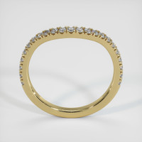 14K Yellow Gold Diamond Pave Wedding Band Image