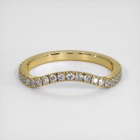 18K Yellow Gold Diamond Pave Wedding Band Video