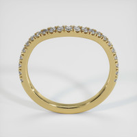 18K Yellow Gold Diamond Pave Wedding Band Image