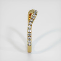 18K Yellow Gold Diamond Pave Wedding Band Image