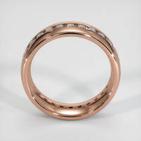 14K Rose Gold Diamond Men's Wedding Band Image