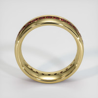 14K Yellow Gold Ruby Men's Wedding Band Image