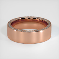 14K Rose Gold Diamond Men's Wedding Band Video