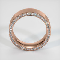 14K Rose Gold Diamond Men's Wedding Band Image