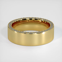 14K Yellow Gold Diamond Men's Wedding Band Video