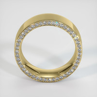 18K Yellow Gold Diamond Men's Wedding Band Image