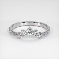 Platinum 950 Diamond and Diamond and Diamond Pave Wedding Band Video