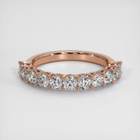 14K Rose Gold Diamond Prong Wedding Band Video